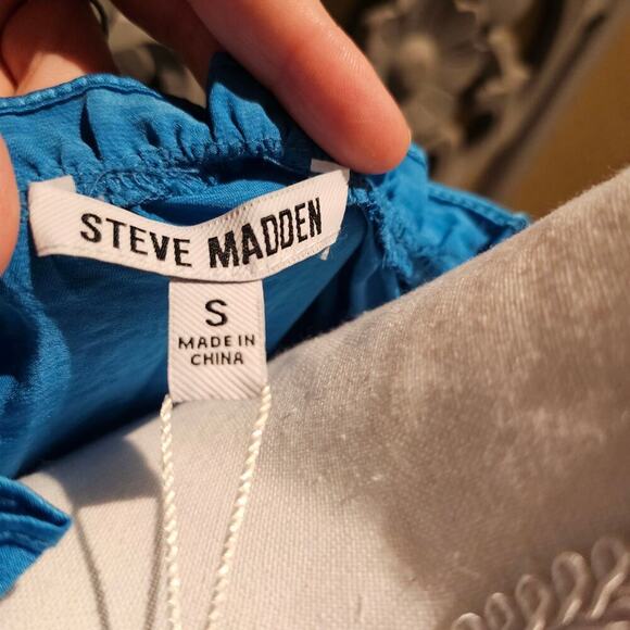 Steve Madden Dress Small Feminine Romantic Ruffle Coastal Boho Chic Party Date - Picture 9 of 12